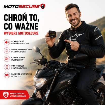 MotoSecure™ X1 Pro | Bezpieczeństwo twojego motocykla!